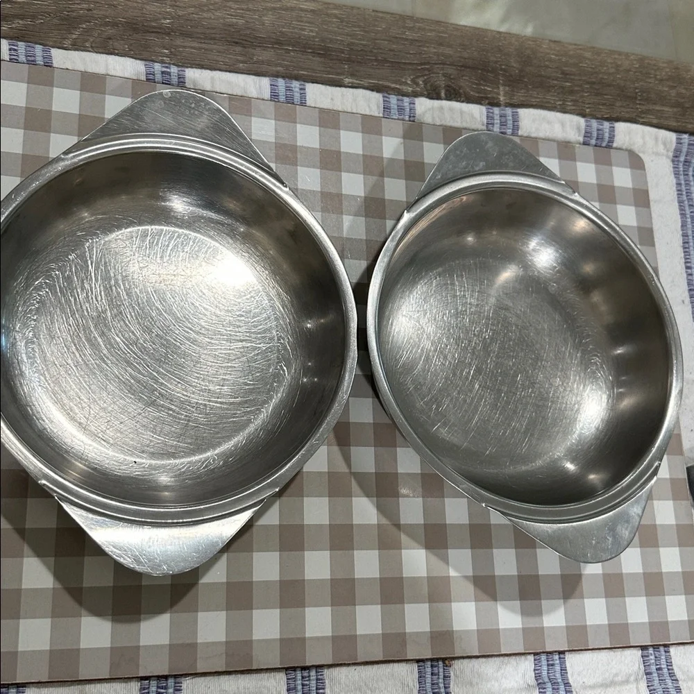 2 - Stainless Steel Pans used on stove